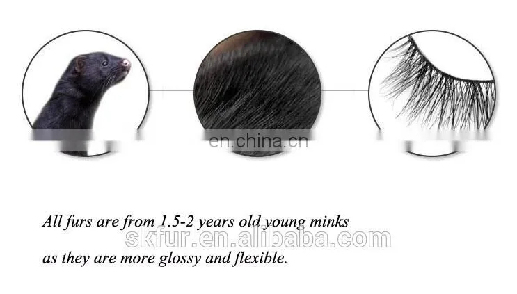 Factory wholesale private label custom package individual premium 3d 100% real mink lashes
