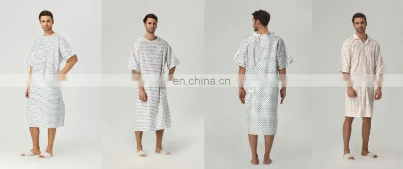 Wrap-over Comfortable Hospital Patient Gown