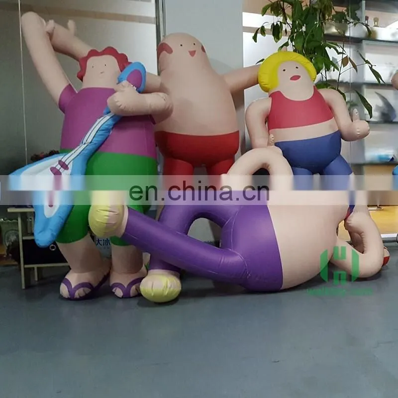 Movable clown cartoon for advertising /Inflatable road guide cartoon