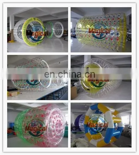 Funny floating inflatable walking roller ball for entertainment