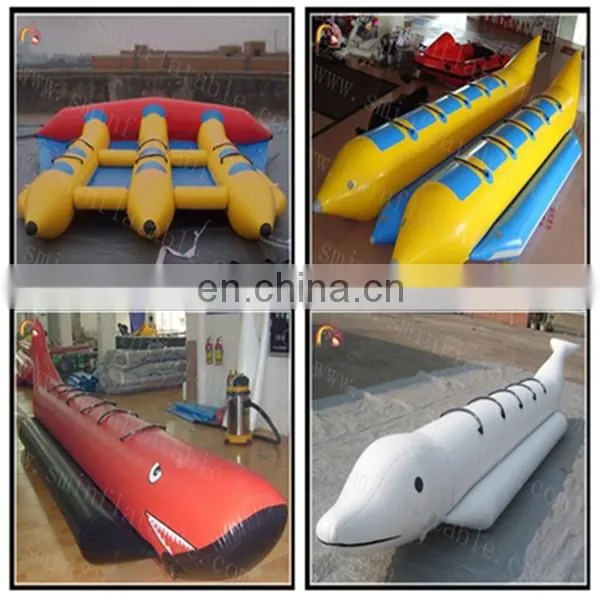 Commercial popular inflatable banana water seesaw, floating water seesaw for promotion