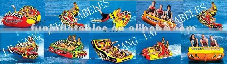 Sumo Ski Tube and Sumo Splash Guard, hot inflatable water sport!