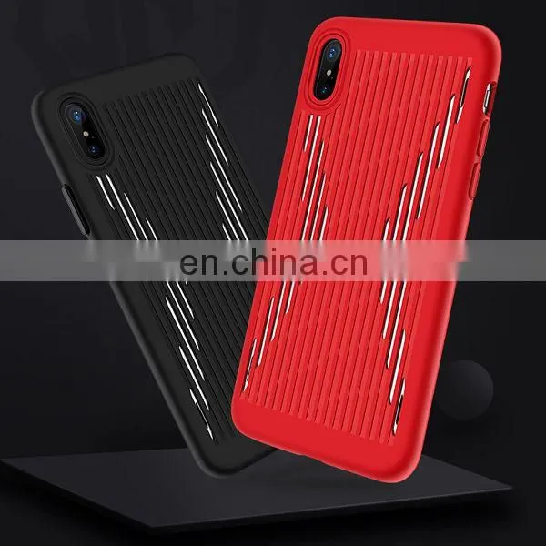 Storm Series Steel Disc PC Back Cover Case for iPhone X - White