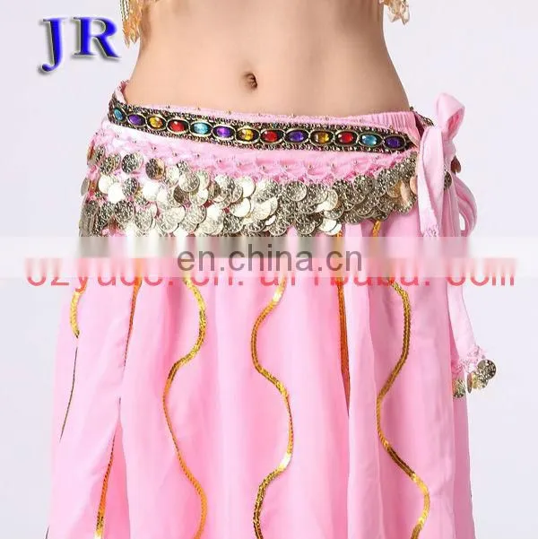 Velvet gold coins wholesale belly dance hip scarves for ladies Y-2026#