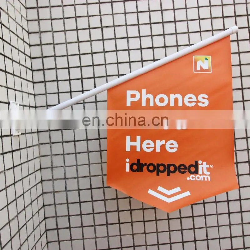 good material plastic flagpole wall decoration flag