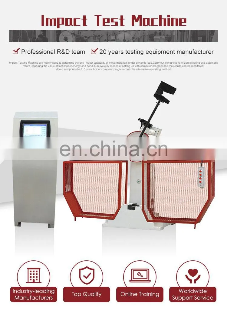Hot selling & izod combined digital 300j 150j charpy pendulum impact tester with great price