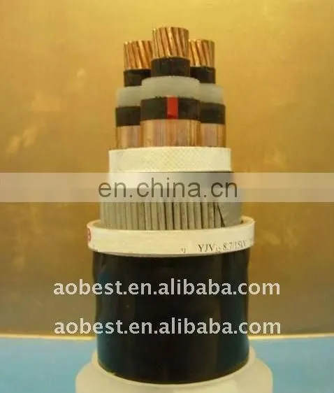 Underground XLPE high voltage power cable electric wire