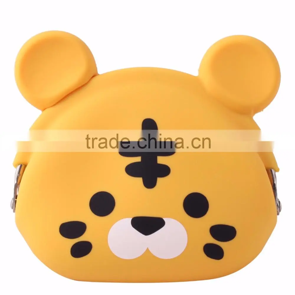 LOT New Design Mimi Tiger Coin Purse Custom Silicone Coin Pouch
