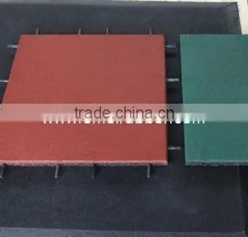 Interlocking gymnasium Rubber Tile
