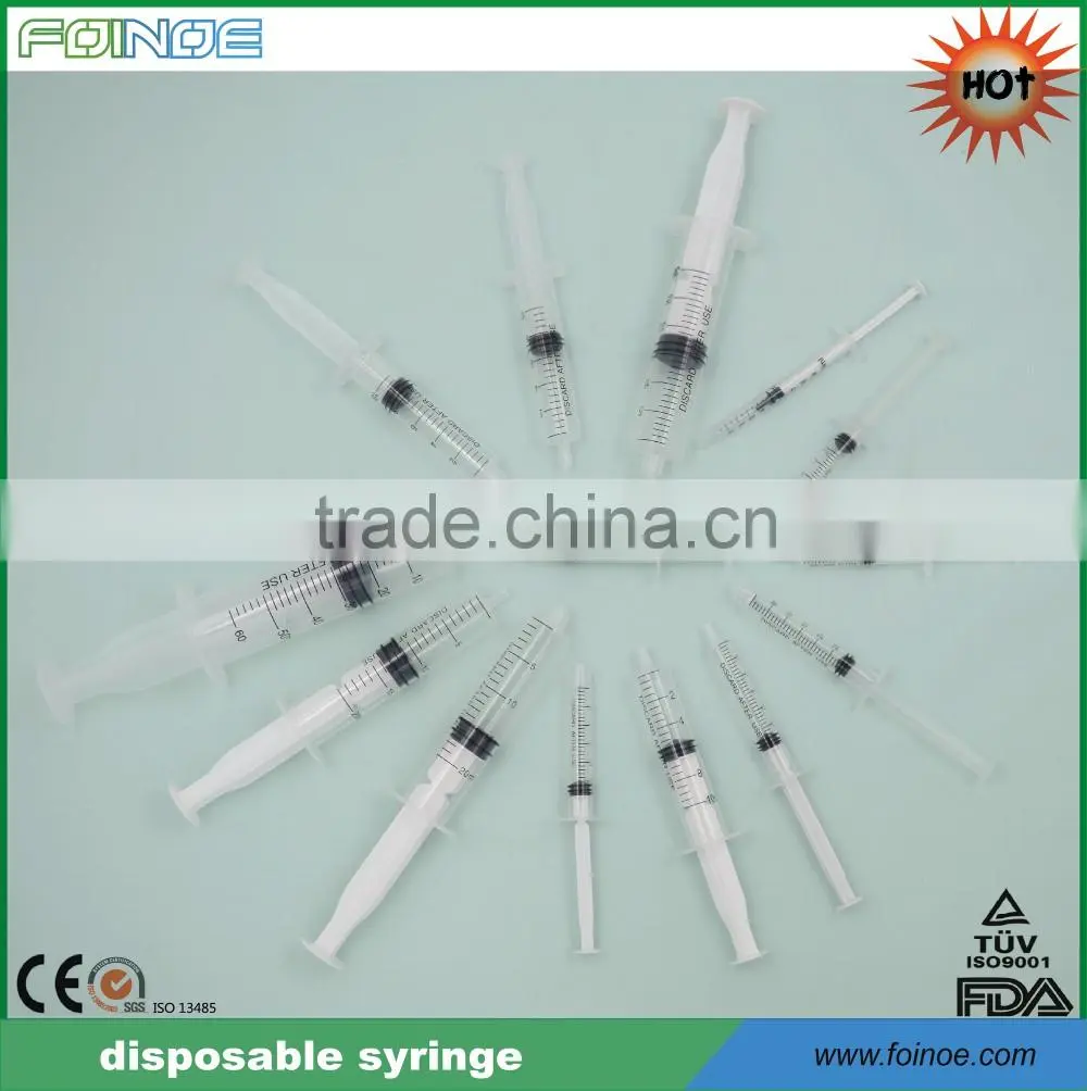 Three-parts disposable Syringe