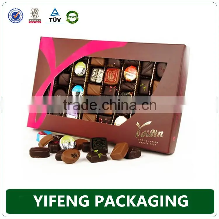 Custom fancy 100% quality china trade assurance seller fashion design luxury chocolate gift box