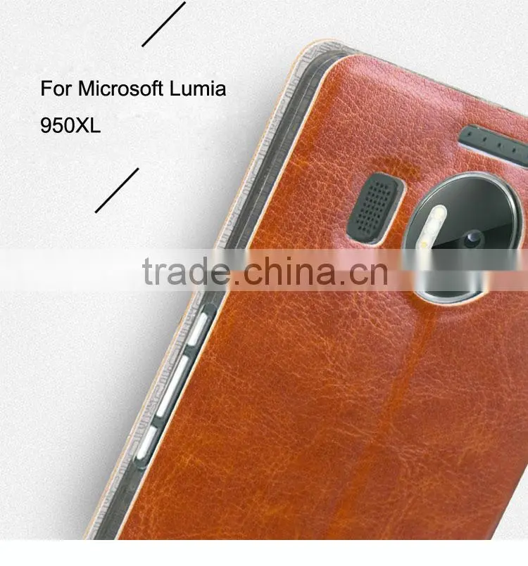 MOFi PU Leather Mobile Phone Case for Microsoft Lumia 950 XL, Back Cover for Lumia 950 XL