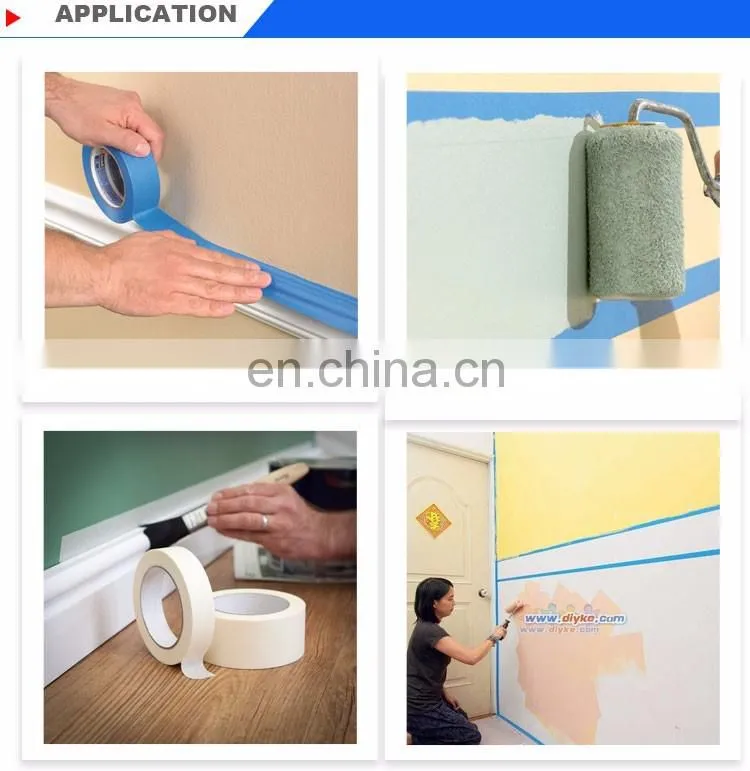 Cheap Auto Painting Paper High Temperature Masking Tape