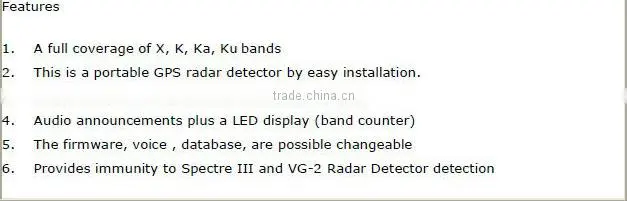 100% original Conqueror 2 in 1 :radar detector legal states + GPS - JZ9988+ for mazda6 ford cars