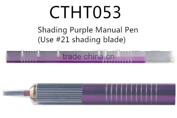 Permanent Makeup Microblading Use #21 Round Shading blade Eyebrow Tattoo Shadow Manual Pen