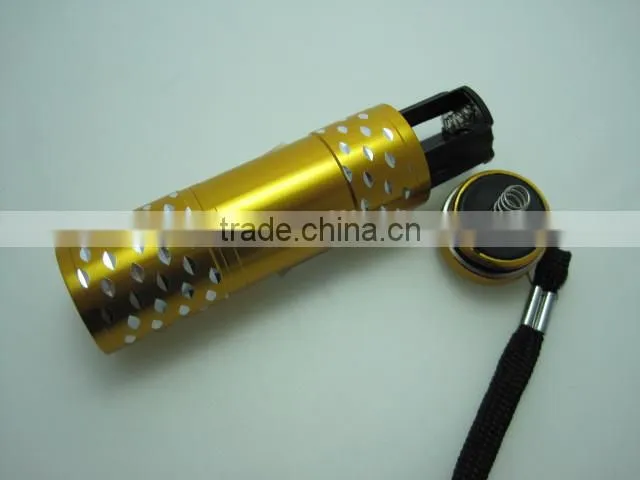 Ningbo handheld flashlight 9 led mini flashlight