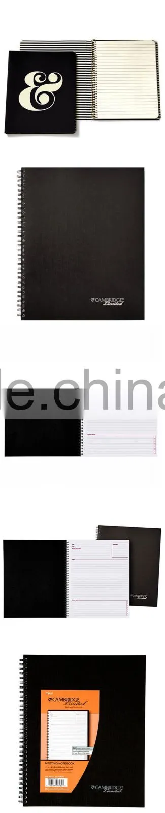Recycled paper spiral notebook for travel,a5 a4 spiral notebook