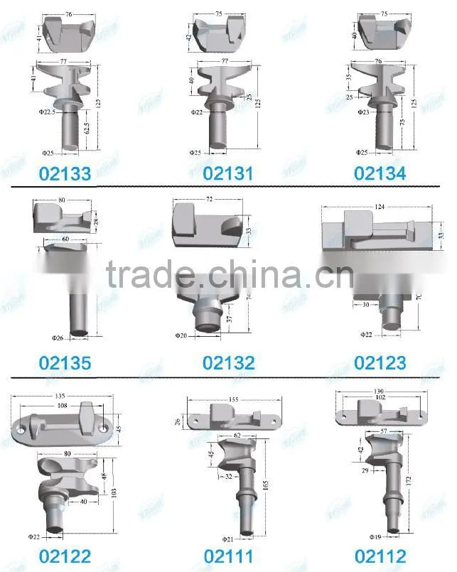 Truck body container lock cam keeper