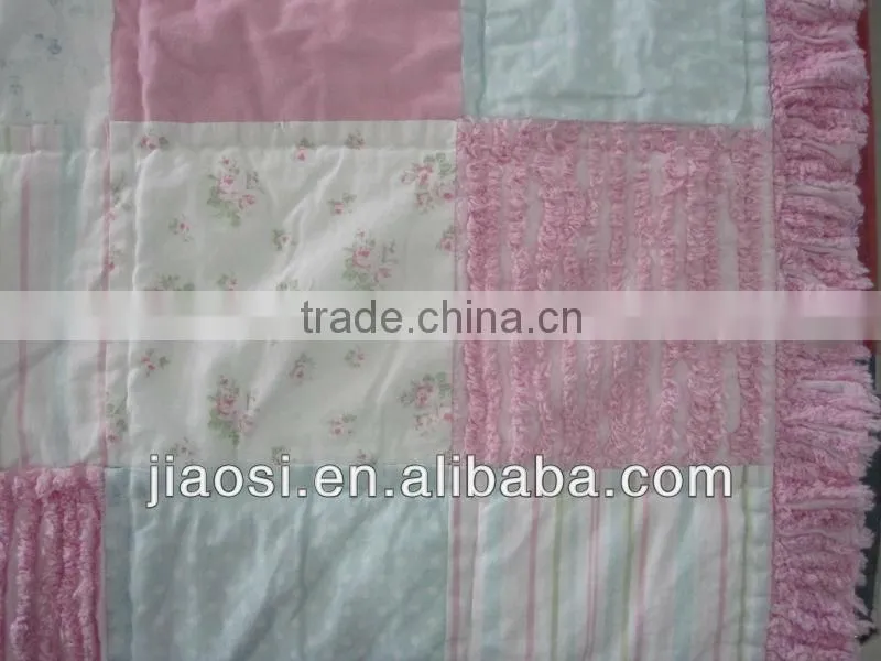 100% cotton patchwork quilt with sham