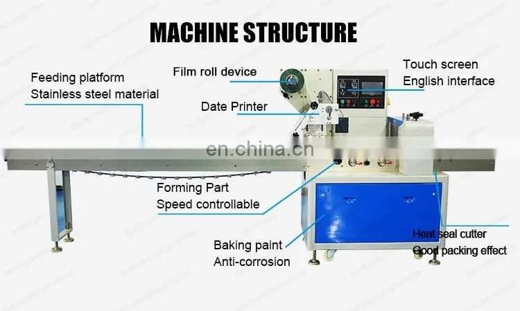 New type servo motor pet toys vermicelli pillow packaging machine