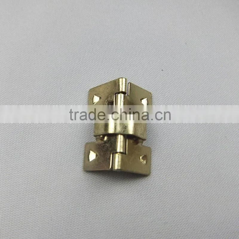 small yellow zinc jewellery box concealed hinge