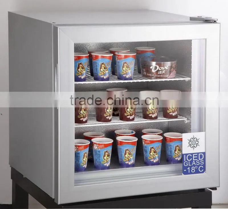 ice cream countertop freezer mini freezer with glass door