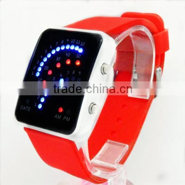 2015 Fashion Watches LED Silicon Band Watch Factories