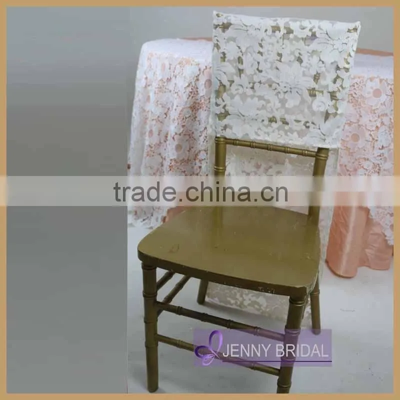 C326D good quantity weeding white lace chair cover wholesale
