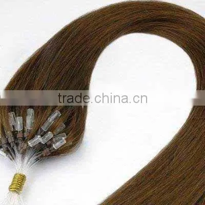 High quality cheap Remy weft with micro ring(curly wave)