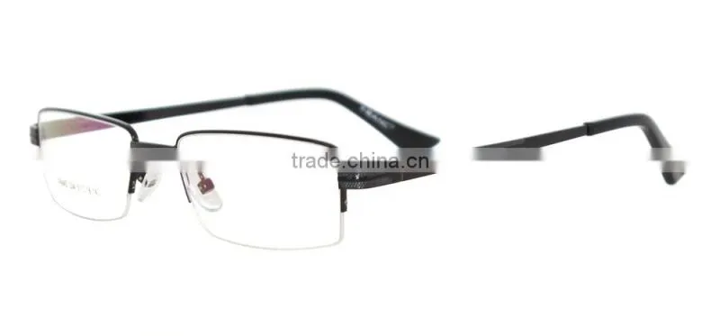 Half-rim metal mens new style 2014 spectacle frames eyeglasses factory