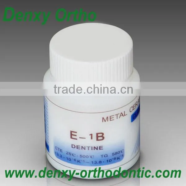 Dental metal alloy suitable porcelain powder, ceramic alloy powder