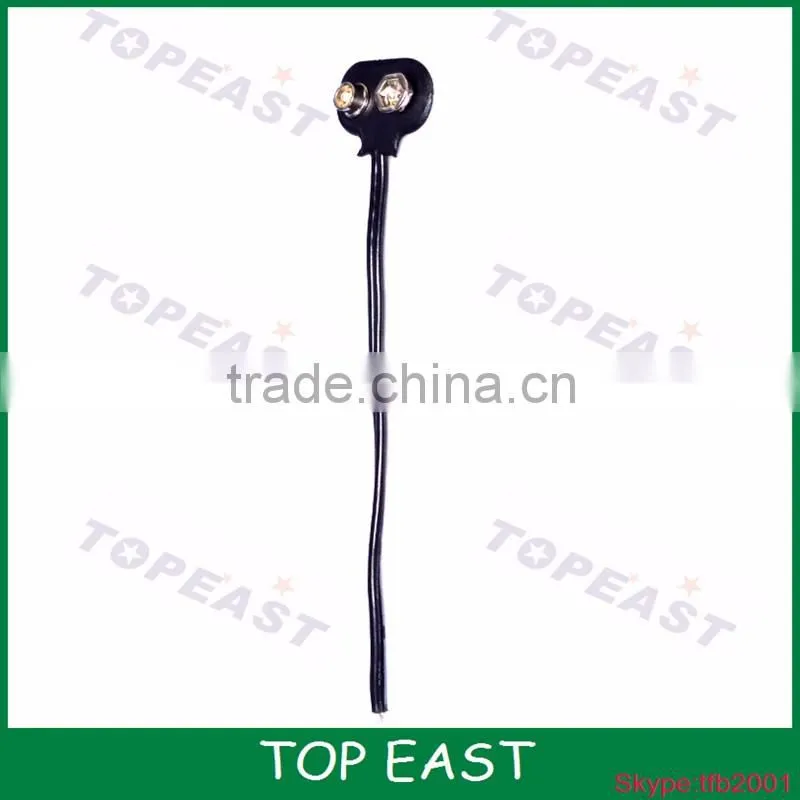 9v Volt battery Clip on Type Battery Snap Connector Lead Wire Plastic Head