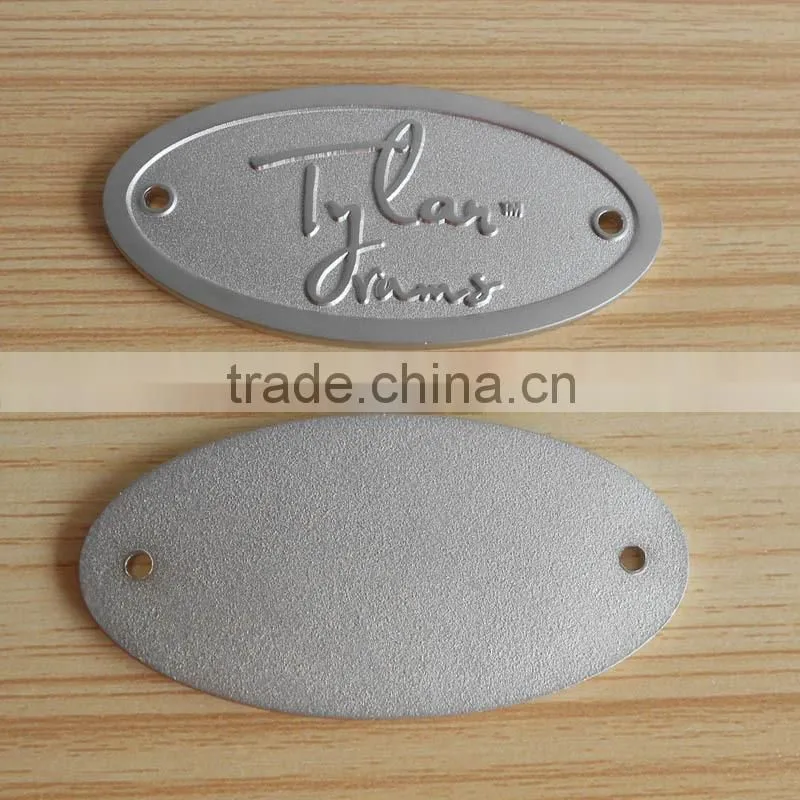 OEM metal logo metal name plate for funiture