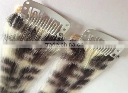 Real Remy Hair Beautiful Clip In Feather Hair Extension