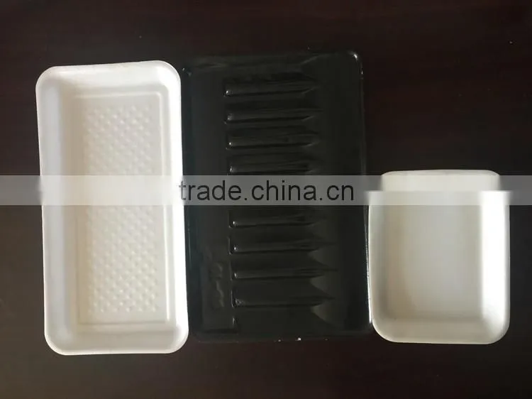 Disposable polystyrene foam trays,good quality food grade meat packaging tray