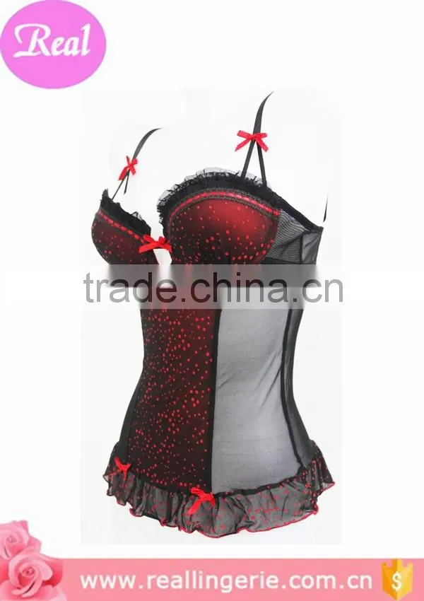 red dot black sexy lace mature woman lingerie,transparent sexy lingerie