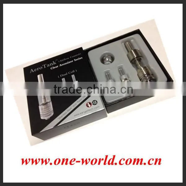 2014 new pyrex glass airflow control kanger aerotank with dual coil Aerotank