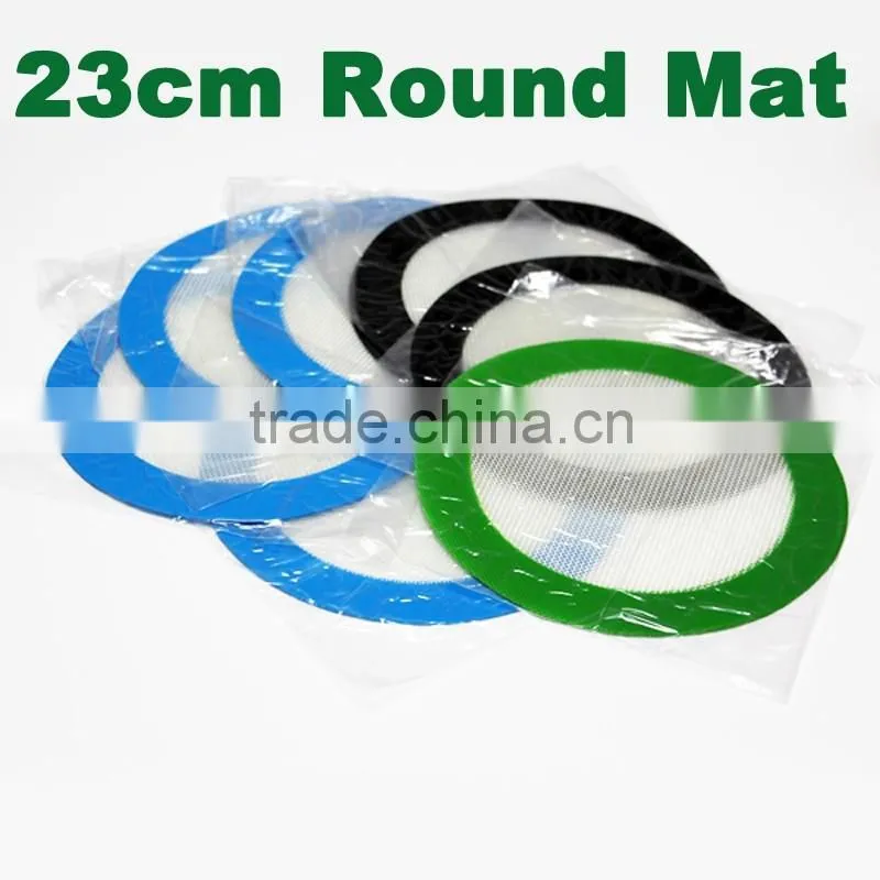 23 diameter silicone bho oil mats fda slick dab jar pads silicone rubber pad for dab wax concentrate mats silicon