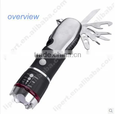 (130208) Made In China Durable LED Emergency Multifuntional Flashlights