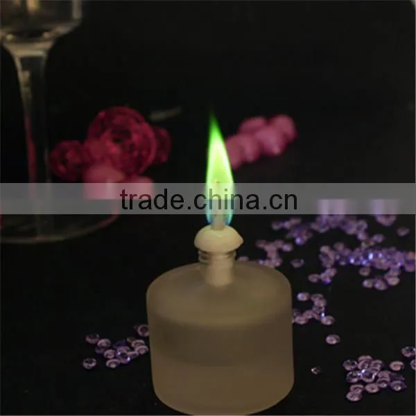 coloured flame candle
