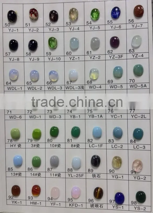 Synthetic 4*6mm Pear Shape Crystal Glass Gemstone with AAA