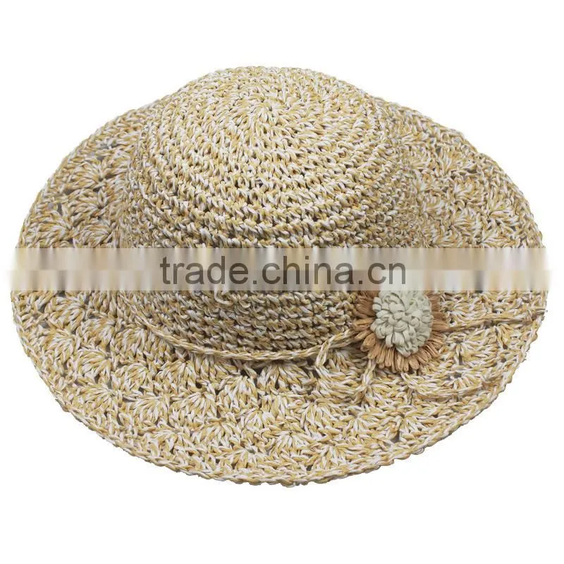 Handmade new custom short birm straw boater hat
