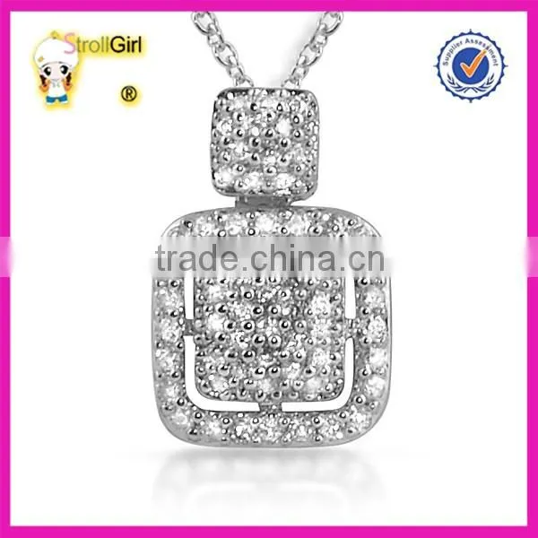 OEM Moon and Star Jewelry S925 Sterling Silver Necklace