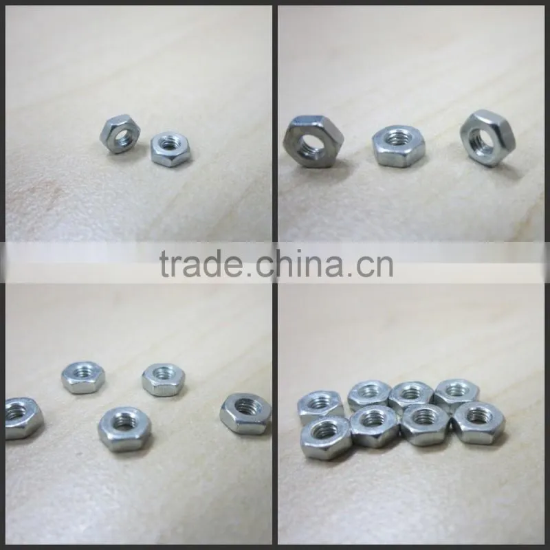 din934 hex nut m5 with zinc plated ( DIN934)
