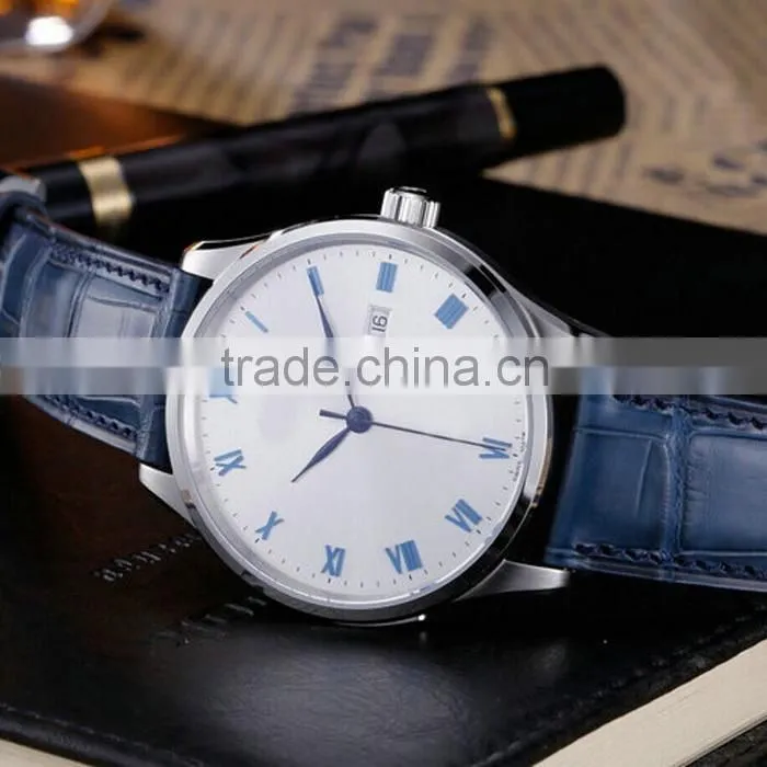 Index dial 100m waterproof stylish waterproof gold watch man