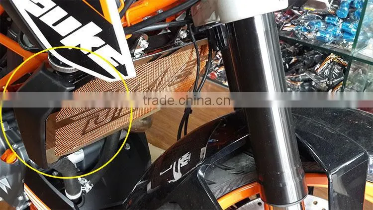 BJ-RSC-KT001 Orange Plastic Motorcycle Radiator Side Cover Fit KTM DUKE 390