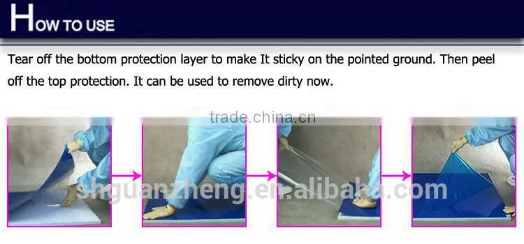Plastic sticky mat, sticky mat of protective film