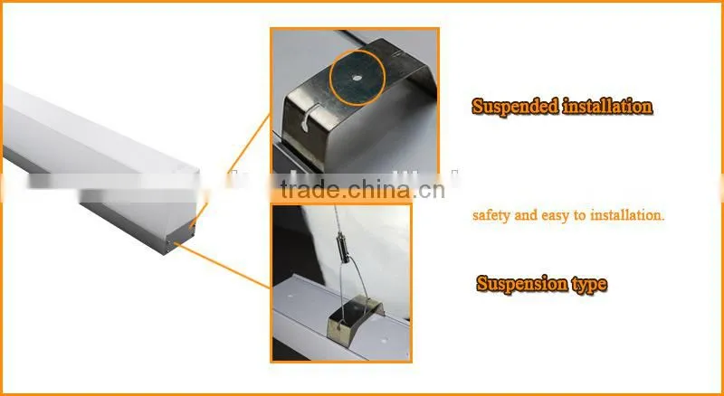 China professional manufacture Excellent heat exchange PF>0.9 led linear pendant light