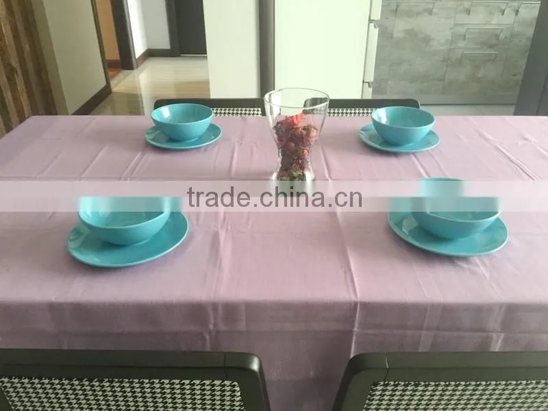 100%polyester slubby yarn table cloth