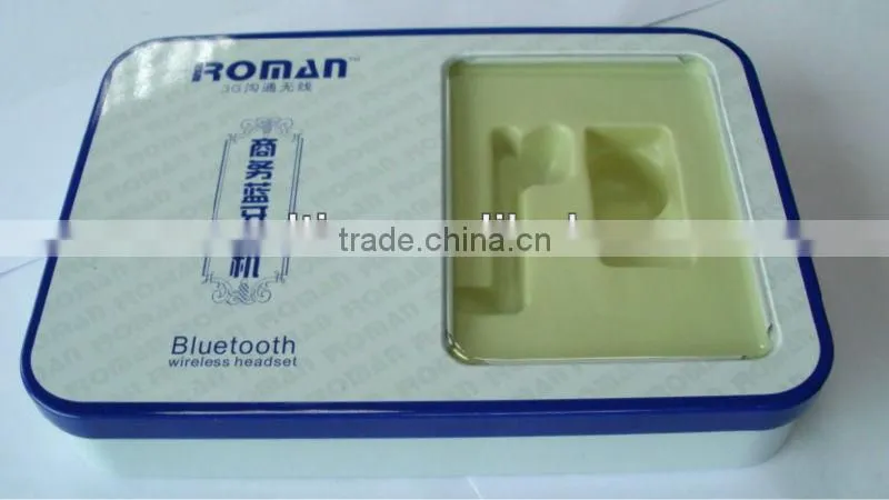 Gift Tin Box for Bluetooth Earphones, Tinplate with CMYK Printing